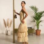 Widad Backless V-Neck Maxi Dress