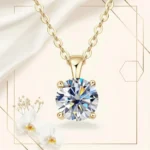 Moissanite Solitaire Pendant Necklace