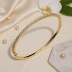 Sterling Silver Zircon Bangle